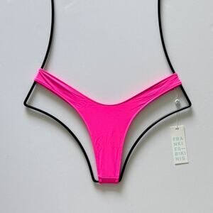 Frankies Bikinis Full Moon Micro Bikini Bottom - Watermelon - Small - NWT